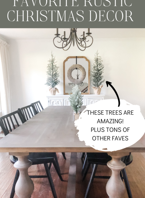 Obsessed with these neutral and rustic Christmas decor finds! Such a good list! #rusticchristmasdecor