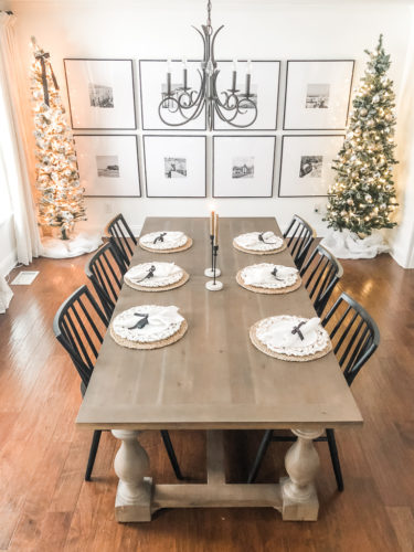 Learn how to get a high end look with a custom gallery wall! You'll learn how to decorate a large wall the easy way! #decoratealargewall #gallerywall