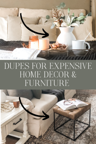 Check out these 10 dupes for expensive furniture and home decor! These are so beautiful and budget friendly!