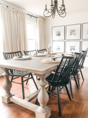 Love these neutral dining room ideas! Such a fresh and bright space. #neutraldiningroom #diningroomideas