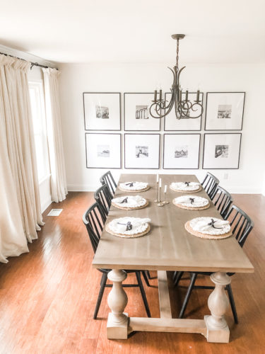 Love these neutral dining room ideas! Such a fresh and bright space. #neutraldiningroom #diningroomideas
