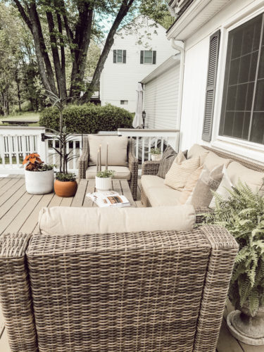 Get outdoor deck and patio inspiration as well as patio decorating ideas for a relaxing retreat and cozy hangout spot. #patiodecoratingideas