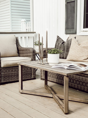 Get outdoor deck and patio inspiration as well as patio decorating ideas for a relaxing retreat and cozy hangout spot. #patiodecoratingideas