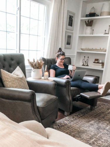 An honest review of the Better Homes and Garden Tufted Push Back recliners. See all my thoughts on these chairs after having them for over a year. #walmartrecliner #reclinerreview