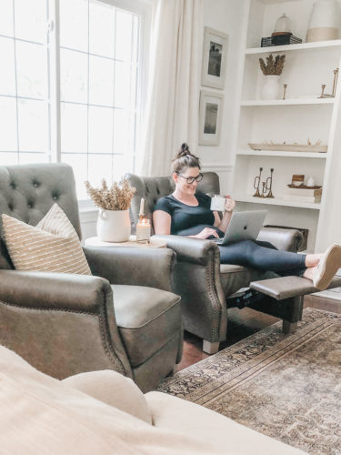 An honest review of the Better Homes and Garden Tufted Push Back recliners. See all my thoughts on these chairs after having them for over a year. #walmartrecliner #reclinerreview