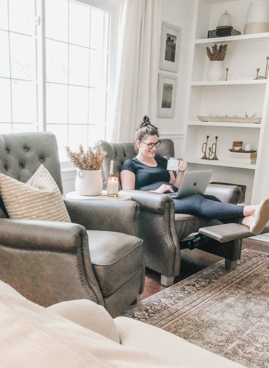 An honest review of the Better Homes and Garden Tufted Push Back recliners. See all my thoughts on these chairs after having them for over a year. #walmartrecliner #reclinerreview