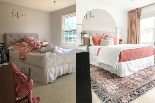 Blush bedroom makeover! Get beautiful girls bedroom ideas for a young girl. #girlsbedroomideas #blushbedroom #girlsbedroommakeover #pinkbedroom