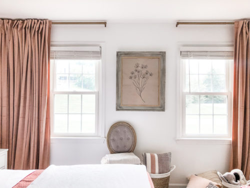 Blush bedroom makeover! Get beautiful girls bedroom ideas for a young girl. #girlsbedroomideas #blushbedroom #girlsbedroommakeover #pinkbedroom