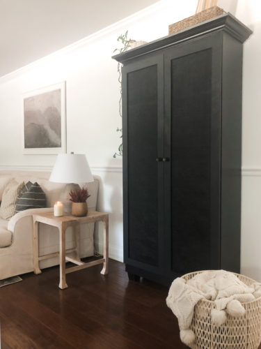 DIY cane cabinet