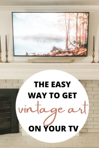 Get vintage art to display on your TV! This method is free & easy with tons of picture options!