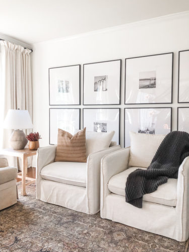 Beautiful French country modern living room ideas - plus budget-friendly accent chairs #modernlivingroom #frenchcountrylivingroom