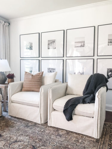 Beautiful French country modern living room ideas - plus budget-friendly accent chairs #modernlivingroom #frenchcountrylivingroom