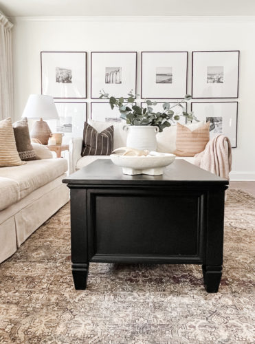 Black and white living room, neutral living room, sophisticated living room #neutrallivingroom #sophisticatedlivingroom