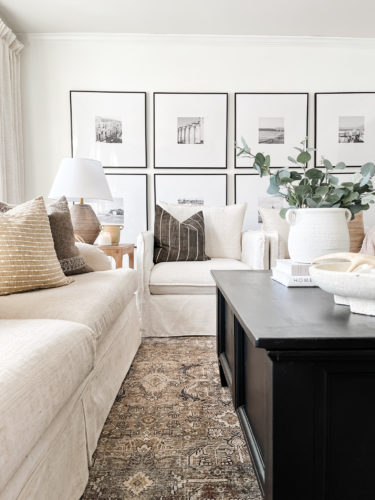 Black and white living room, neutral living room, sophisticated living room #neutrallivingroom #sophisticatedlivingroom