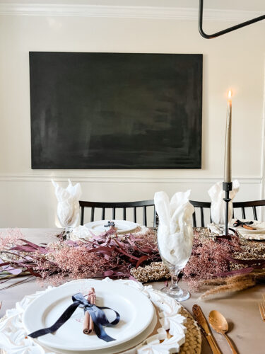 Fall dining room tour fall table scape