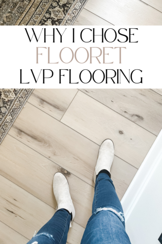 We installed luxury vinyl plank flooring. Here's why I chose Flooret's LVP flooring #lvpflooring