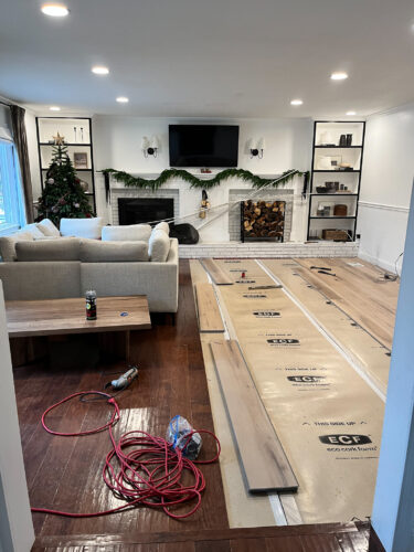 LVP Flooring: Learn our install process, why I love LVP flooring with kids and how well our luxury vinyl plank flooring is holding up with a busy family #lvpflooring #flooret