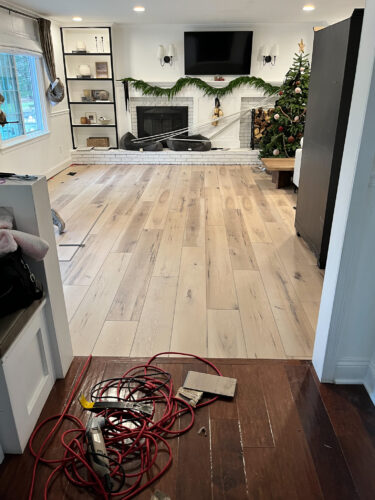 LVP Flooring: Learn our install process, why I love LVP flooring with kids and how well our luxury vinyl plank flooring is holding up with a busy family #lvpflooring #flooret