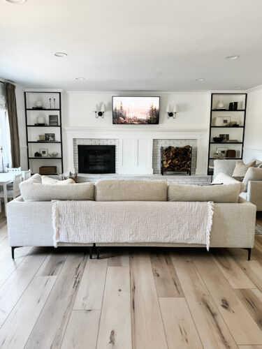 LVP Flooring: Learn our install process, why I love LVP flooring with kids and how well our luxury vinyl plank flooring is holding up with a busy family #lvpflooring #flooret