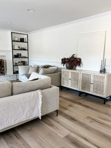 LVP Flooring: Learn our install process, why I love LVP flooring with kids and how well our luxury vinyl plank flooring is holding up with a busy family #lvpflooring #flooret