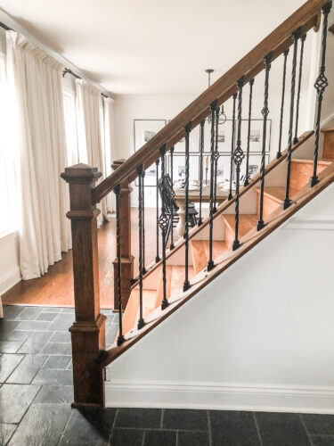 DIY Staircase Makeover using LVP flooring and paint! See the before and after plus a video!