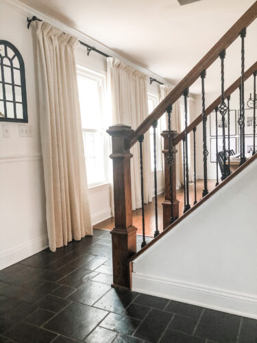 DIY Staircase Makeover using LVP flooring and paint! See the before and after plus a video!