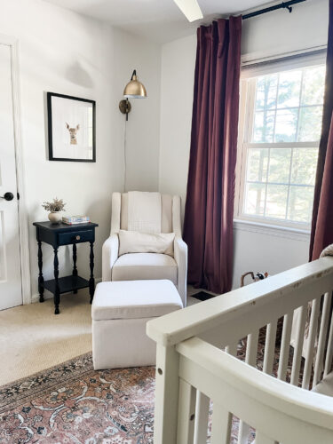 Ideas for a neutral baby girl nursery with rose colored accents