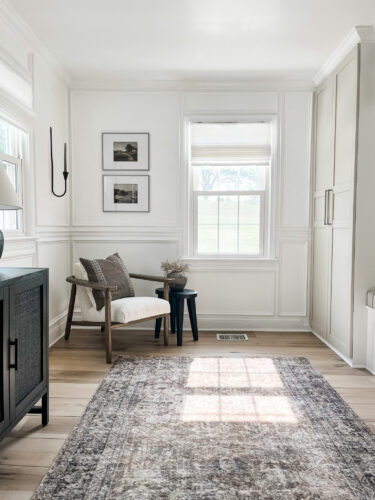 Our Functional Mudroom Reveal With Picture Frame Moulding - Marly Dice