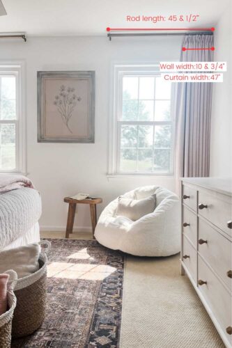 All the details for these curtains including measurements!