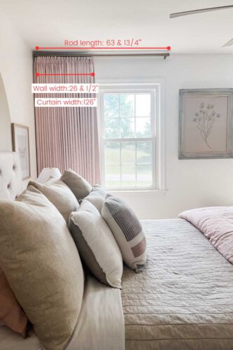 All the details for these curtains including measurements!