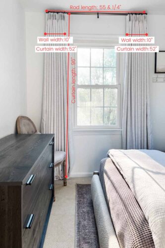 All the details for these curtains including measurements!