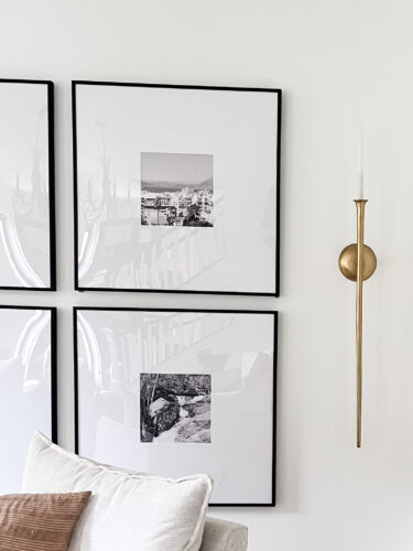 Get all the specs and details for this black and white gallery wall!