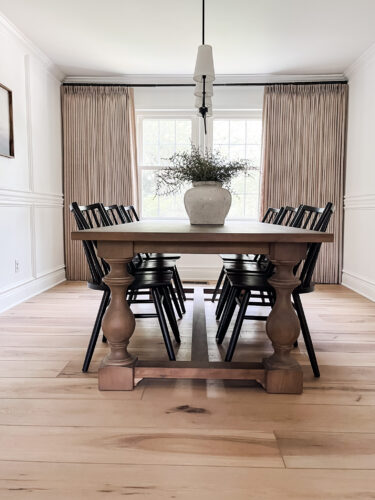All the details on these designer inspired curtains!