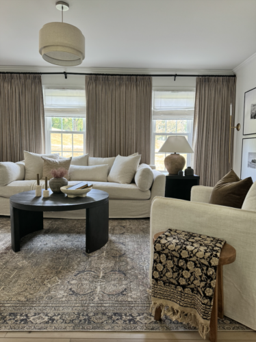 Designer inspired curtains, pinch pleat curtains, #marlydiceblog
