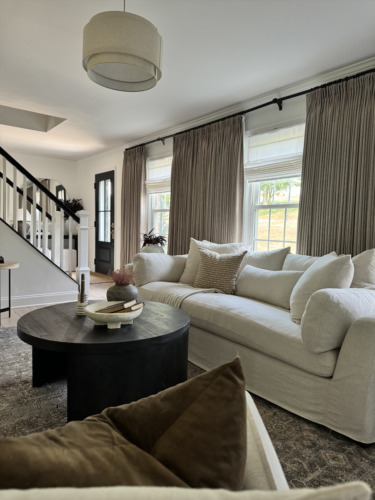 Designer inspired curtains, pinch pleat curtains, #marlydiceblog