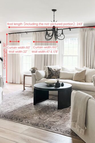 All the details for these curtains including measurements!