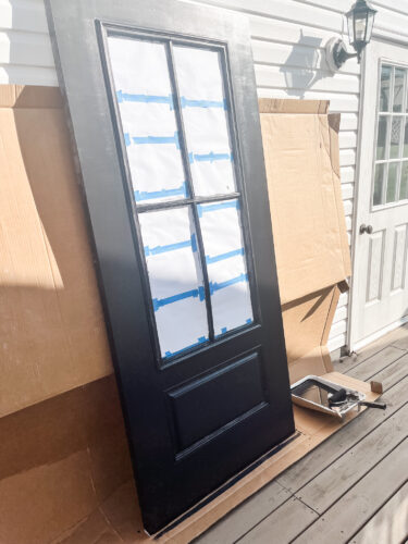 After painting our new front door from Pease Doors