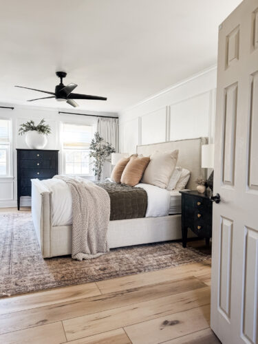 My winter bedroom is full of cozy layers and textures! @marlydiceblog