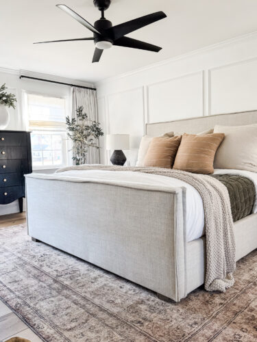 My winter bedroom is full of cozy layers and textures! @marlydiceblog
