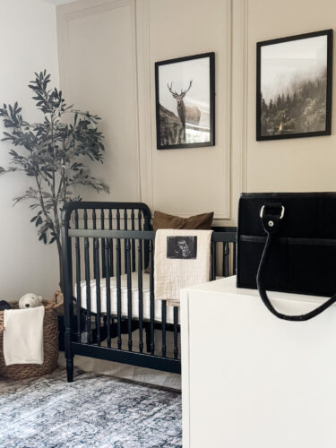 Small baby boy nursery, sophisticated boy nursery design, neutral boy nursery #marlydiceblog