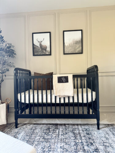 Small baby boy nursery, sophisticated boy nursery design, neutral boy nursery #marlydiceblog