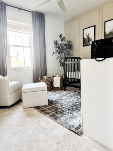 Small baby boy nursery, sophisticated boy nursery design, neutral boy nursery #marlydiceblog