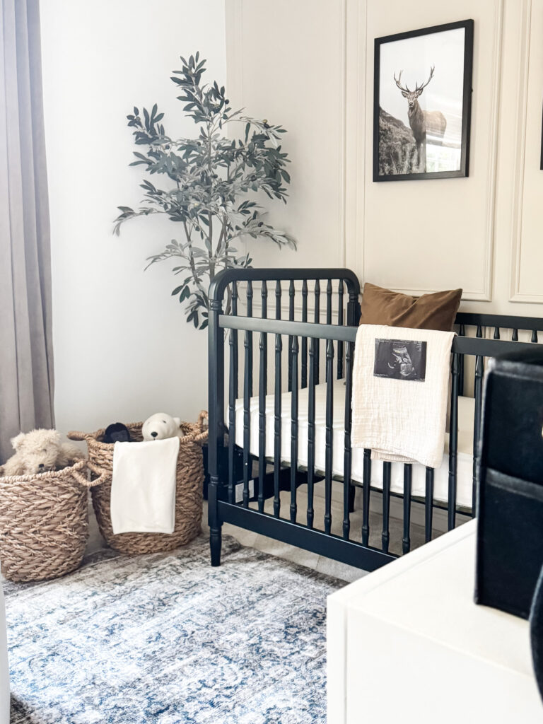 Small baby boy nursery, sophisticated boy nursery design, neutral boy nursery #marlydiceblog