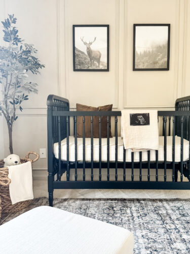 Small baby boy nursery, sophisticated boy nursery design, neutral boy nursery #marlydiceblog