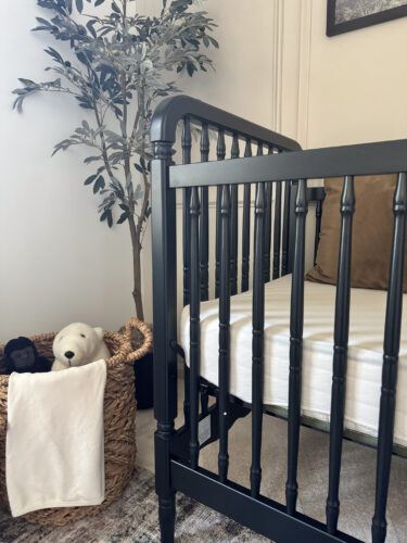 Small baby boy nursery, sophisticated boy nursery design, neutral boy nursery #marlydiceblog