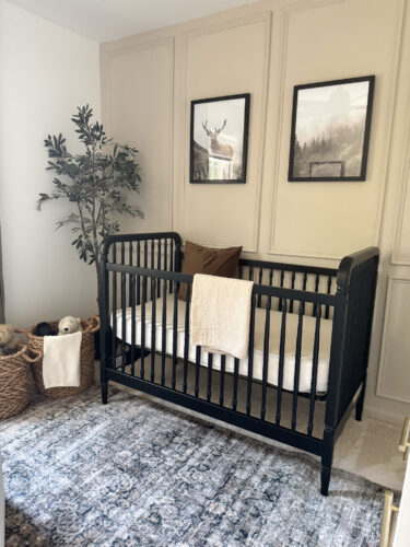 Small baby boy nursery, sophisticated boy nursery design, neutral boy nursery #marlydiceblog