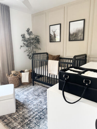 Small baby boy nursery, sophisticated boy nursery design, neutral boy nursery #marlydiceblog